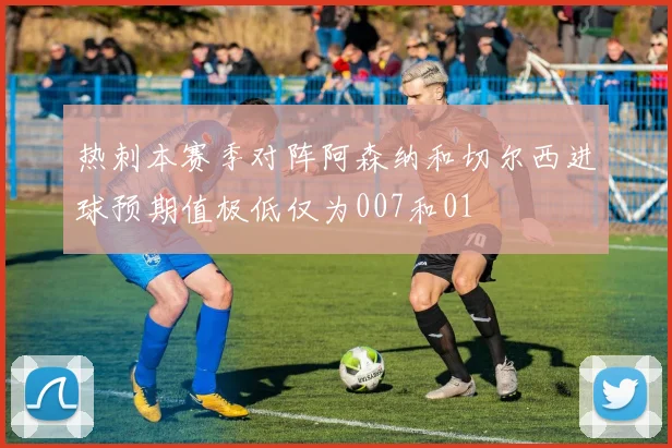 热刺本赛季对阵阿森纳和切尔西进球预期值极低仅为007和01