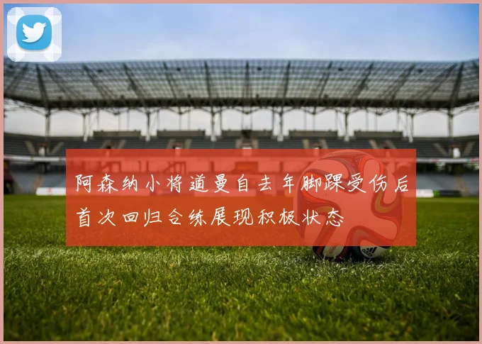 阿森纳小将道曼自去年脚踝受伤后首次回归合练展现积极状态
